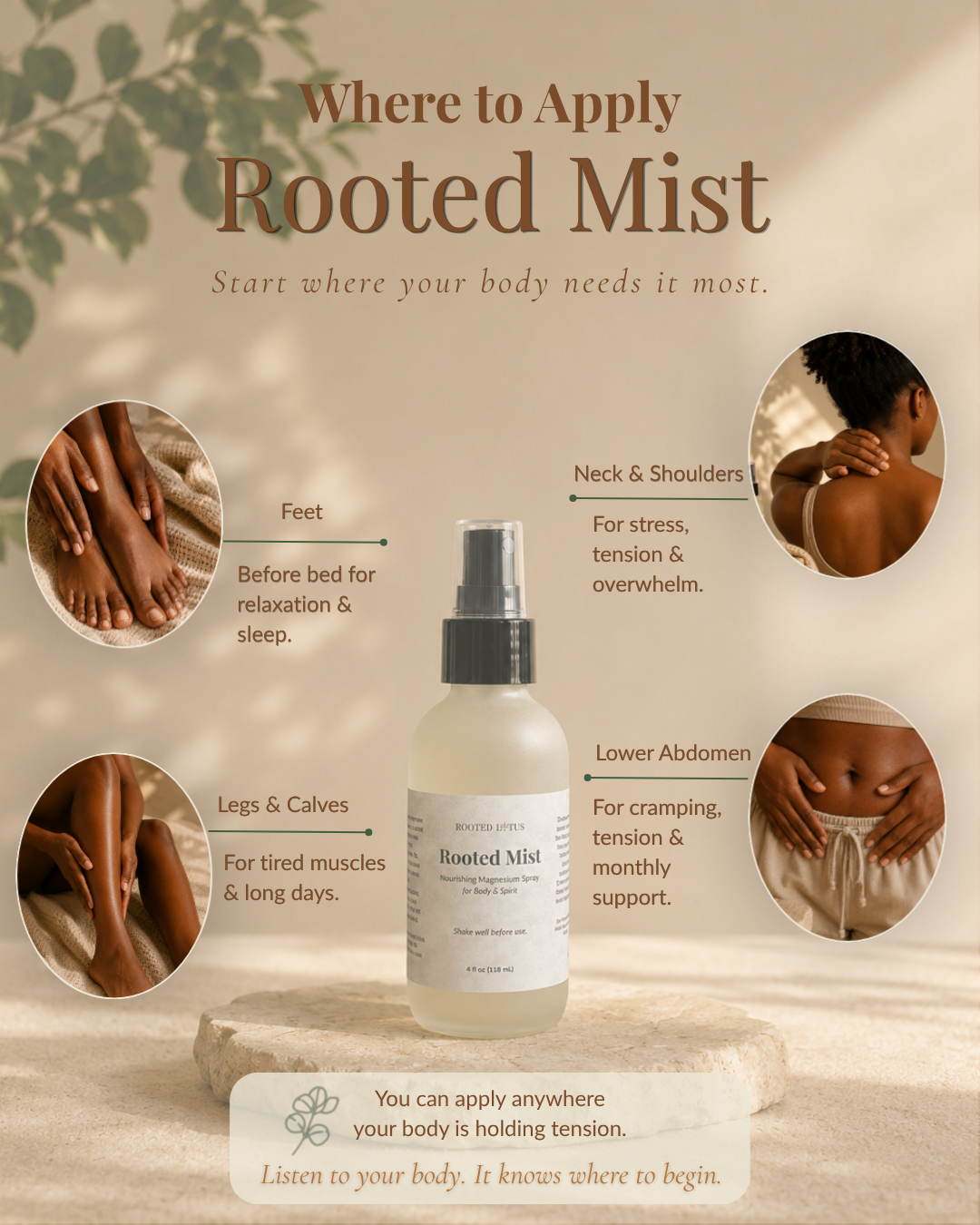 Rooted Mist - Magnesium Spray